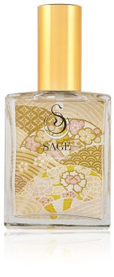 Diamond Organic Perfume Spray by Sage- 2 oz, Vegan Cruelty-Free, Subtle Scent, Sandalwood, White Amber, Musk