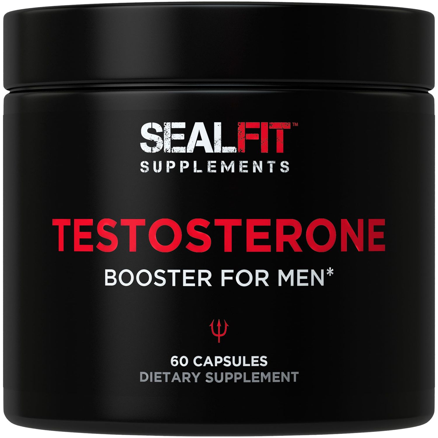 SEALFIT Testosterone Booster for Men. 5-in-1 Supplement with Boron, Tongkat Ali, Fadogia Agrestis, Stinging Nettle Root, and Saw Palmetto. for Energy Boost, Strength, Muscle Recovery. 60 Capsules