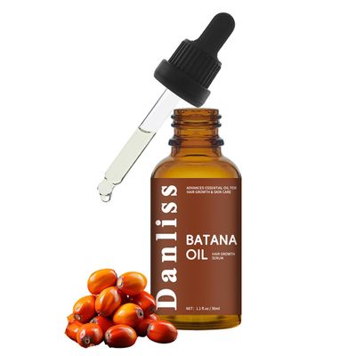 Danliss Batana Oil for Hair Growth Dr. Sebi Organic Natural Hair Growth Serum for Hair Growth and Repair, Strengthen Hair, Minimize Breakage, Stimulate Follicles No Parabens Prevents Loss 1.1 Oz