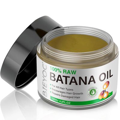 Raw Batana Oil for Hair Growth 100 Pure - Batana Oil Oragnic Dr. Sebi from Honduras Unrefined Promotes Hair Thickness and Prevent Hair Loss for Men Women 4.2 OZ