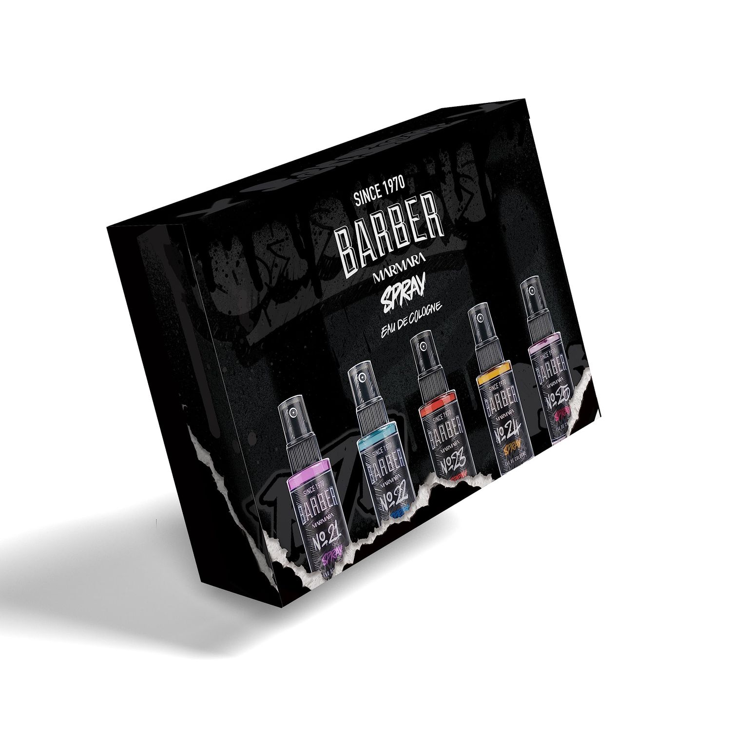 barber marmara Eau de Cologne Pump Spray Mens Graffiti After Shave Men&#39;s Fragrance Water Shaving Water Men Barber Men&#39;s Fragrances Body Spray Barbershop Travel Size (50 ml, Gift Set)