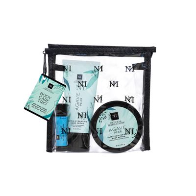 Natural Inspirations Agave Pear Body Care Trio Gift Set in Travel Bag