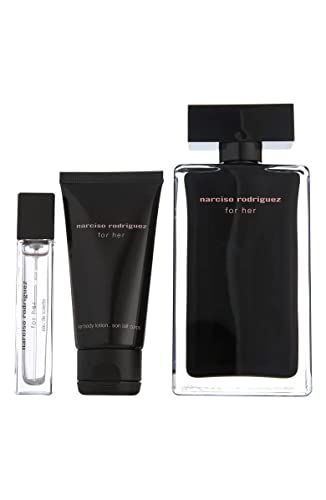 Narciso Rodriguez for Women 3 Piece Set (3.4 Eau de Toilette Spray 1.6 Body Lotion 0.33 Eau de Toilette Spray)