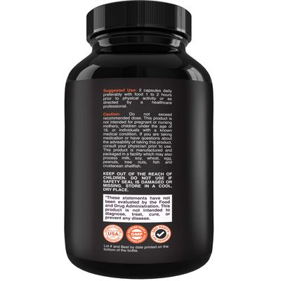 Testosterone Supplement for Men - Testosterone Booster for Men with Horny Goat Weed, Maca Root, Tongkat Ali Tribulus Terrestris - Energy Support, Performance Enhancer, Muscles Building - 60 Capsules