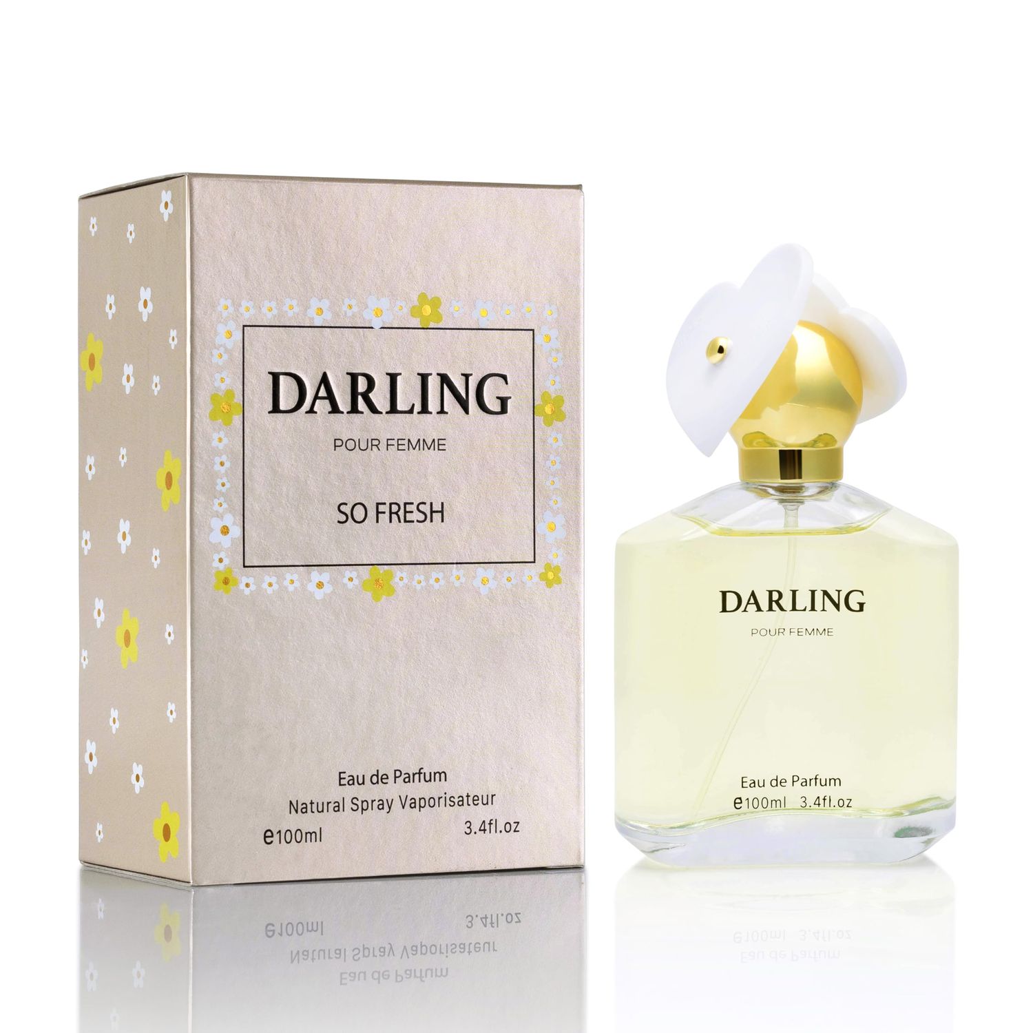 URBAN COLLECTION Darling So Fresh for Women Eau De Parfum - Fruity Floral Fragrance - Grapefruit, Sweet Raspberry - Jasmine, Rose - Free of Paraben, Vegan Cruelty-Free - 100ml Bottle