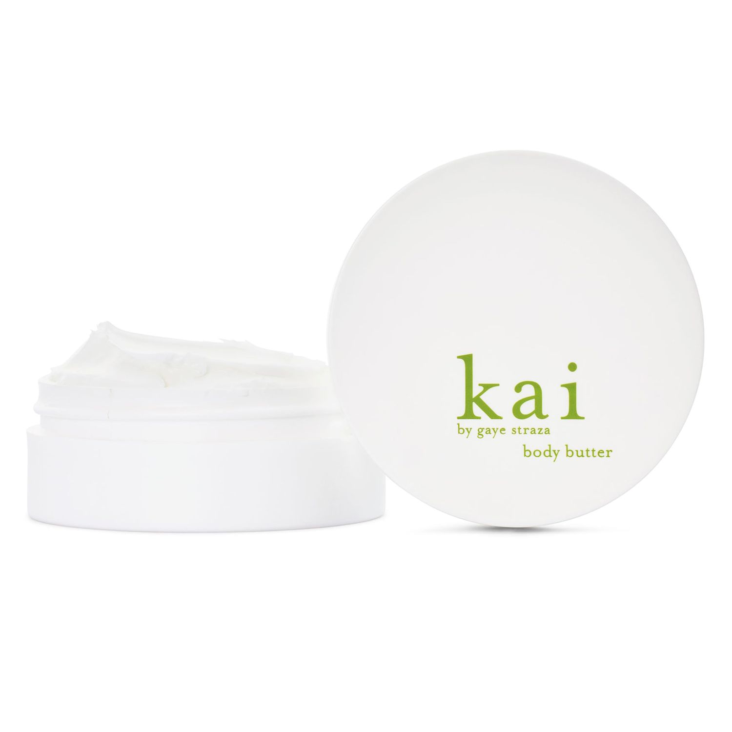 kai Body Butter, 6.4 oz., shea butter, apricot oil, cucumber, scented with the delicously, fresh clean signature gardenia fragrance, vegan, cruelty free, made in the usa
