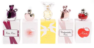Nina Ricci Air Mail Femme Miniature Gift Set 5 x 0.1oz (4ml) - Ricci Ricci EDP Nina L&#39;eau EDT Ma