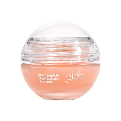 glow peach peptide repair lip balm coralreef Cruelty-Free Artificial Fragrance-Free, Essential Oil-Free, Nourish Moisturize Lips with Peach Flavored Lip Balm, 0.3 oz