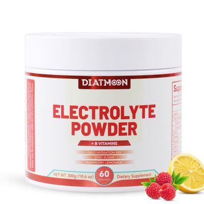 Electrolytes Powder No Sugar, Enhanced with B-Vitamins and Minerals - Keto Friendly, Hydration Drink Supplement - 60 Servings