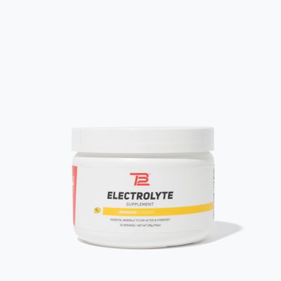 TB12 Electrolyte Powder Lemonade - Mineral-Rich Electrolyte Powder for Fast Hydration by Tom Brady - Natural, Low Sugar, Vegan, Gluten-Free, Easy to Mix - 30 Servings (1 Jar)