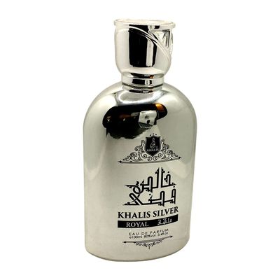 SILVER ROYAL, a Unisex Perfume for Women and Men (Oriental Leather) Bergamot, Cardamom, Saffron, Cumin, Patchouli, Agarwood, Vetiver and Musk 3.4 Oz