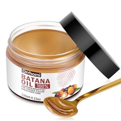 Batana Oil for Hair Growth, 100 Pure Organic, Cold Pressed Traditional Palm Nut, Unrefined Hair Growth Oil Prevents Hair Loss