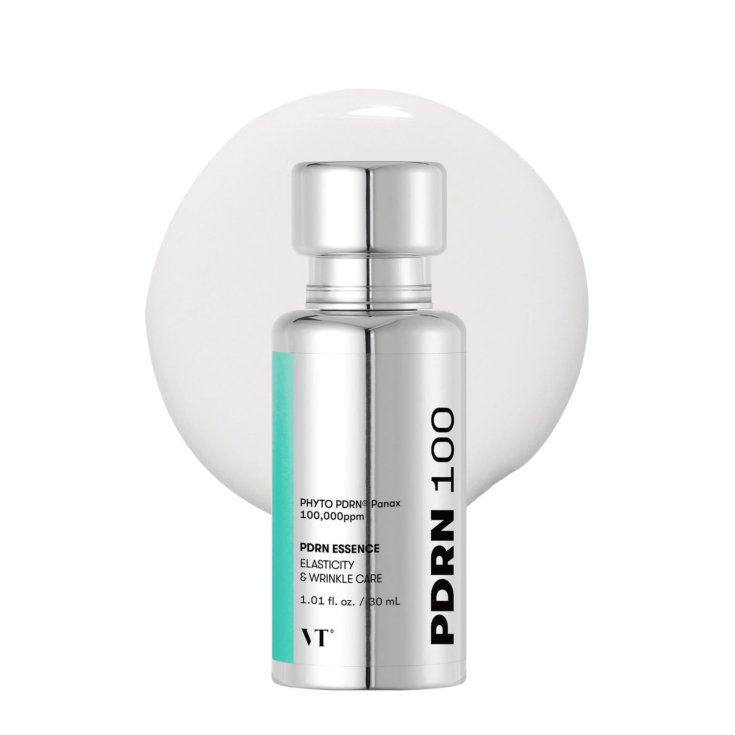 VT COSMETICS PDRN 100 Essence, Intensive Glow Serum, Vegan PDRN 100,000ppm, Skin Restoration Recovery, Hydrating, Moisturizing, Firming, Fine Lines, Korean Skincare 1.01 fl. Oz.