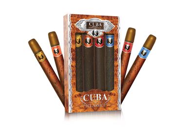 Cuba Original 4-Piece Set for Men, 4 X 1.17 Oz (GoldBlueRedOrange)