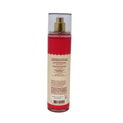 Bath body Lotion, Perfume Mist, Shower Gel Holiday and Tropical Fragrance Collection (Strawberry Pound Cake Mist, 8 Ounce) Package Design Varies