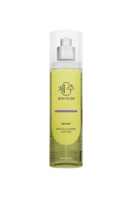 Jeju Glow Hydrating Refreshing Facial Mist with Green Tea, Cucumber, Aloe Vera Calendula - Gentle Revitalizing, Alcohol-free, Fragrance-free