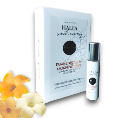 MOEA- PUAKENIKENI HAWAIIAN PERFUME ROLLER- Dreams of Puakenikeni Blossoms and Morning On-the-go- Natural Made in Hawaii - Gifts for Her- 9.5 ml
