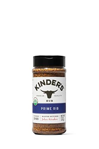 Kinder&#39;s Organic Prime Rib Rub, Premium Quality Seasoning, MSG Free, USDA Certified Organic, 11 oz