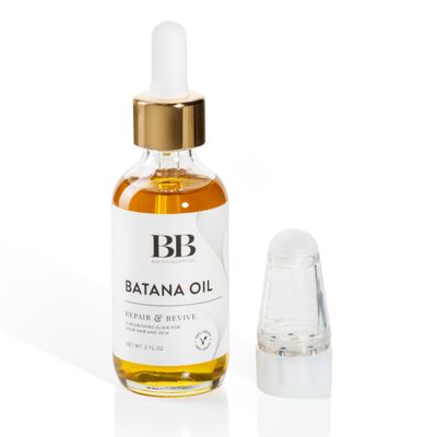 Vegan Batana Oil 2oz - 100 Vegan Oil with Mini Scalp Applicator Comb Best for All Hair and Skin Types