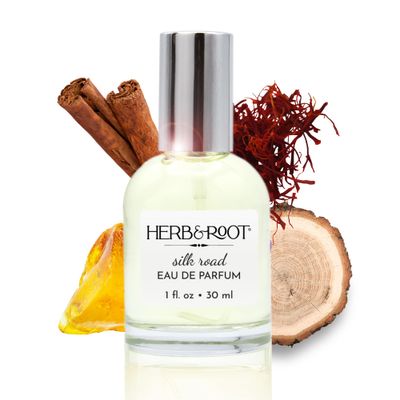Herb Root Amber Wood Spice Womens Perfume Long-Lasting Eau de Parfum with Saffron, Cardamom, Sandalwood - Clean Fragrance for Women (Silk Road Eau de Parfum)