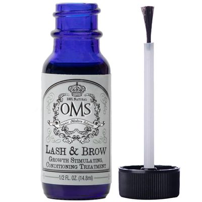 OMS Natural Eyelash Growth Serum - Premium Eyelash Enhancing Formula with Castor Oil Batana Oil Organic - Thicker, Longer Lashes and Eyebrows in 5 Weeks, 8-12 Month Supply - Made in USA (15ml)