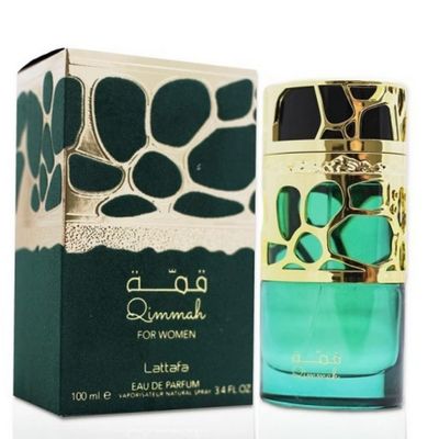 Lattafa Perfumes Qimmah for Women EDP (Eau De Parfum) - 100ML (3.4 oz) Featuring notes Cedar, Oudh, Myrrh, Amber, Lavender I