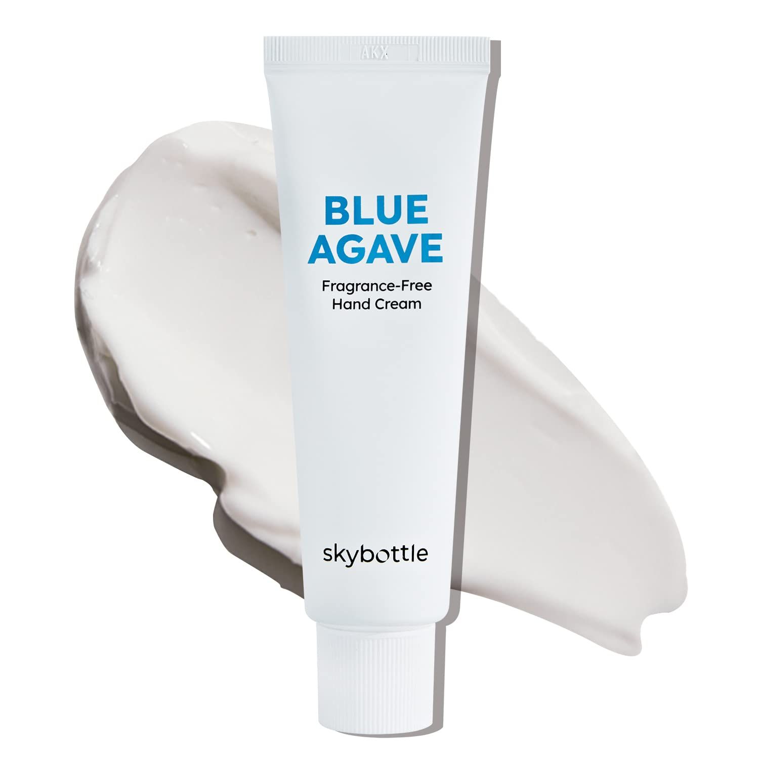 skybottle Fragrance Free Blue Agave Hand Cream, Vegan Certified Hand Care, Healing Hand Lotion, Fast Absorbing with Shea Butter, Girls Valentine Gift, 1.7 Fl. Oz