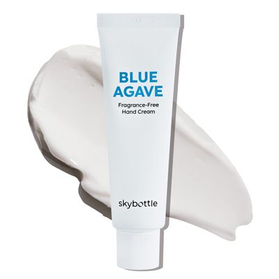 skybottle Fragrance Free Blue Agave Hand Cream, Vegan Certified Hand Care, Healing Hand Lotion, Fast Absorbing with Shea Butter, Girls Valentine Gift, 1.7 Fl. Oz