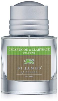 St James of London Cedarwood Clarysage Cologne, 1.69 Fl Oz