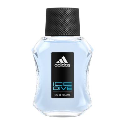 adidas Ice Dive Eau de Toilette 1.7 fl oz (Pack of 1), Notes of Lavender, Sandalwood, and Vanilla, Men&#39;s Fragrance, Long Lasting, Sporty Fragrance, Travel Size