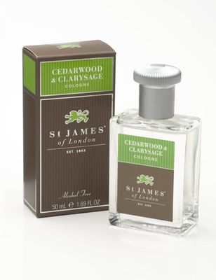St James of London Cedarwood Clarysage Cologne, 1.69 Fl Oz
