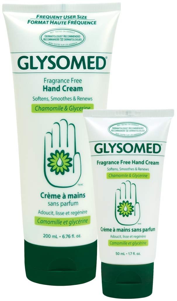 Glysomed Fragrance Free Hand Cream Pack (1 x Large Tube 200mL 6.76 fl oz and 1 x Mini Travel Size Tube 50mL 1.7 fl oz)