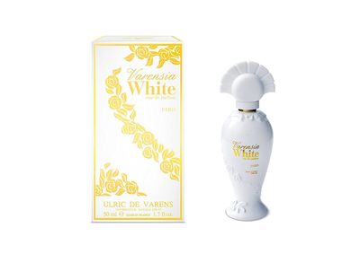 Ulric De Varens Varensia White Eau De Parfum for Women- Creamy, Feminine, Delicious Scent - Notes of Peach, Apple, Vanilla- Floral Sweet- 1.7 Fl Oz