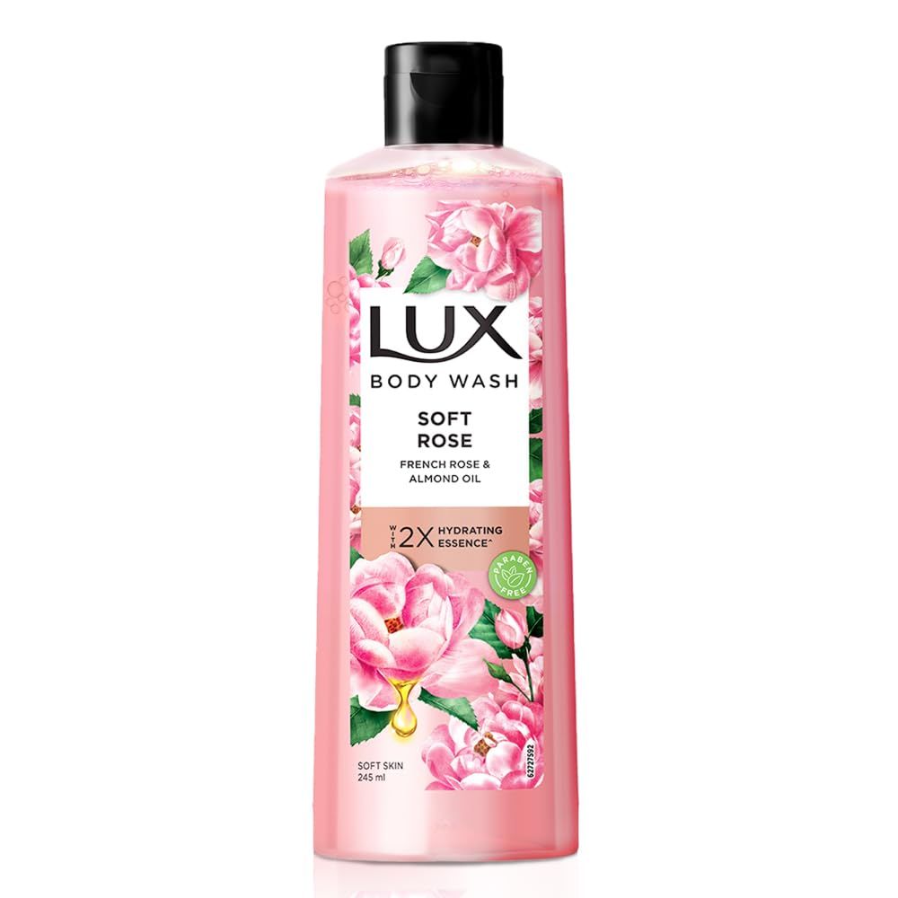 LUX French Rose Fragrance Almond Oil Bodywash - 245 ml 8.28 Fl.Oz