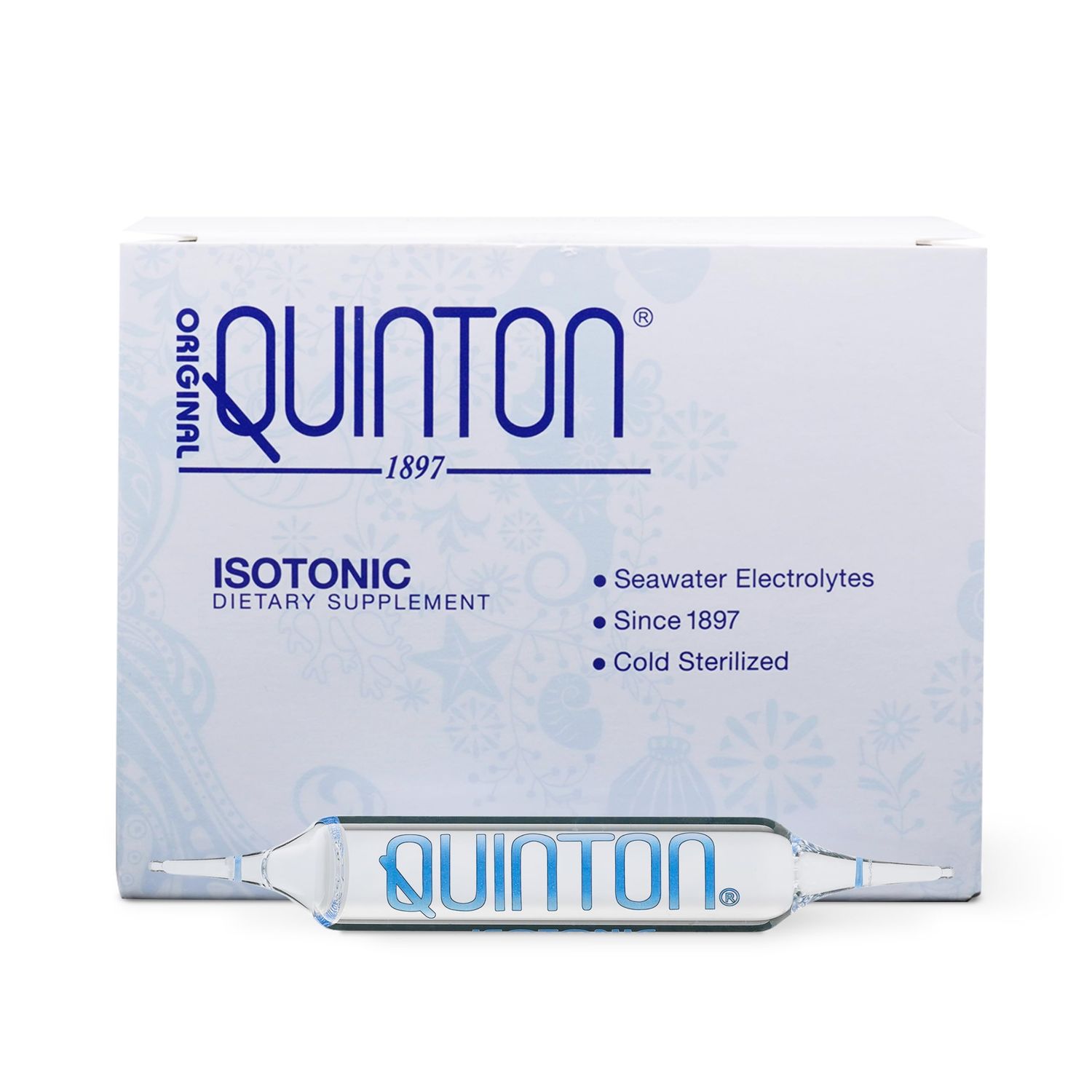 Quicksilver Scientific Original Quinton Isotonic Solution with Sea Water Minerals Alpine Spring Water - Liquid Hydration, Electrolyte Multi Minerals Supplement (30 Single Serving Vials)