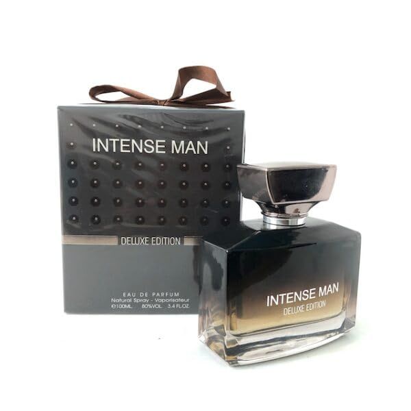 Fragrance World Intense Man Deluxe Edition Eau De Parfum Spray for Men, 3.4 Ounce