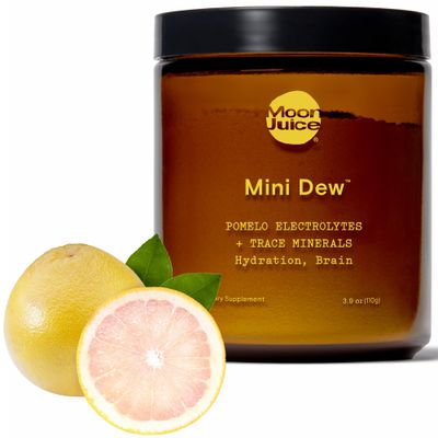 Moon Juice - Mini Dew Electrolytes Powder - Pomelo Grapefruit, 30 Servings - 2in1 Electrolytes Minerals - Hydration Brain Function - 3rd Party Tested - 100 Traceable - Sugar Free, Vegan, Non GMO