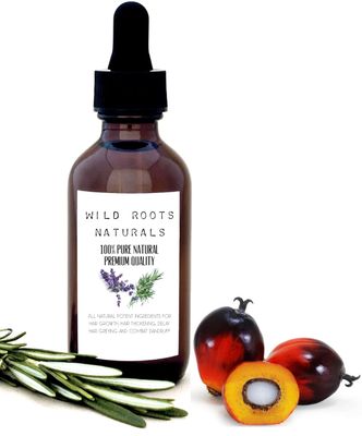 Batana Oil for Hair Growth and Treatment - Rosemary, Clove, Chebe, Castor, Amla Oil Blend for Treating Balding Spots in Men and Women (2fl oz)