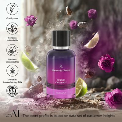 Maison de l'Avenir Aurora Opulence - ZENITH COLLECTION Floral Woody Fragrance Unisex Cologne Perfume Natural Essential Oils Eau de Parfum (36 Hours) Made in UAE 100ml 3.4 fl. oz.