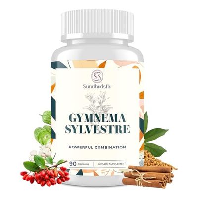 16 in 1 Blxxd Sugr Effective Gymnema Sylvestre Supplement 2100MG with Berberine, Cinnamon, Bitter Melon Vitamins, Magnesium Chromium 90 Vegan Capsules Capsules