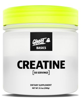GHOST Basics Creatine Powder for Men Women - 5G Creapure Creatine Monohydrate Workout Supplement for Muscle Gain - Vegan, Soy Free Gluten Free - 50 Servings