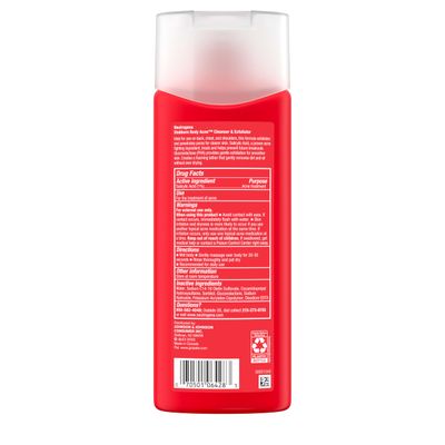 Neutrogena Stubborn Body Acne Cleanser Exfoliator with Salicylic Acid PHA for Acne-Prone Skin, Acne Treatment Gently Exfoliates Helps Prevent Breakouts, Fragrance-Free, 8.5 fl. oz