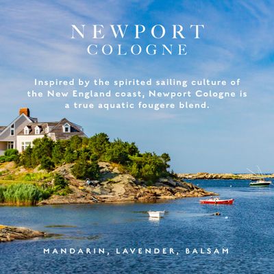 Caswell-Massey Newport Gold Cap Cologne, Mens Cologne with an Original American Seaside Cologne, Fresh, Cool Ocean-Inspired, 3 Fl Oz