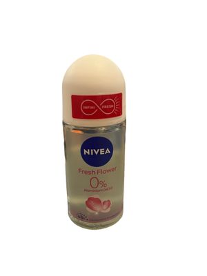 Nivea Fresh Flower Deodorant Roll-On Aluminum Free 50 ml 1.69 fl oz