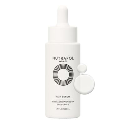 Nutrafol Women&#39;s Hair Serum, Supports Visibly Thicker and Stronger Hair, Vegan, Lightweight and Fast-Absorbing - 1.7 Fl Oz, 1 Bottle