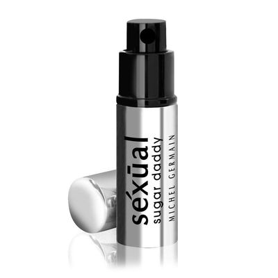 Michel Germain Sexual Sugar Daddy Eau de Toilette Travel Spray, Top Notes of Grapefruit Zest, Cinnamon Bark, Fir Balsam, Sweet Sexy Gift for Men, 0.26 Fl Oz
