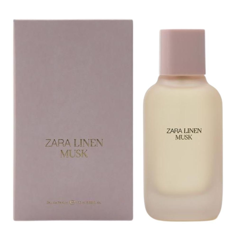 Zara Linen Musk Perfume for Women Eau de Parfum Elegant Fragrance with Frangipani Flower Amber and Musk 100 ml (3.4 fl oz)
