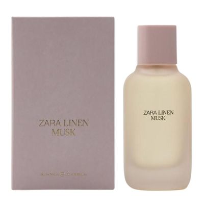 Zara Linen Musk Perfume for Women Eau de Parfum Elegant Fragrance with Frangipani Flower Amber and Musk 100 ml (3.4 fl oz)
