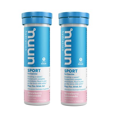 Nuun Hydration Strawberry Lemonade Electrolyte Drink Tablets (2 Tubes of 10 Tabs)