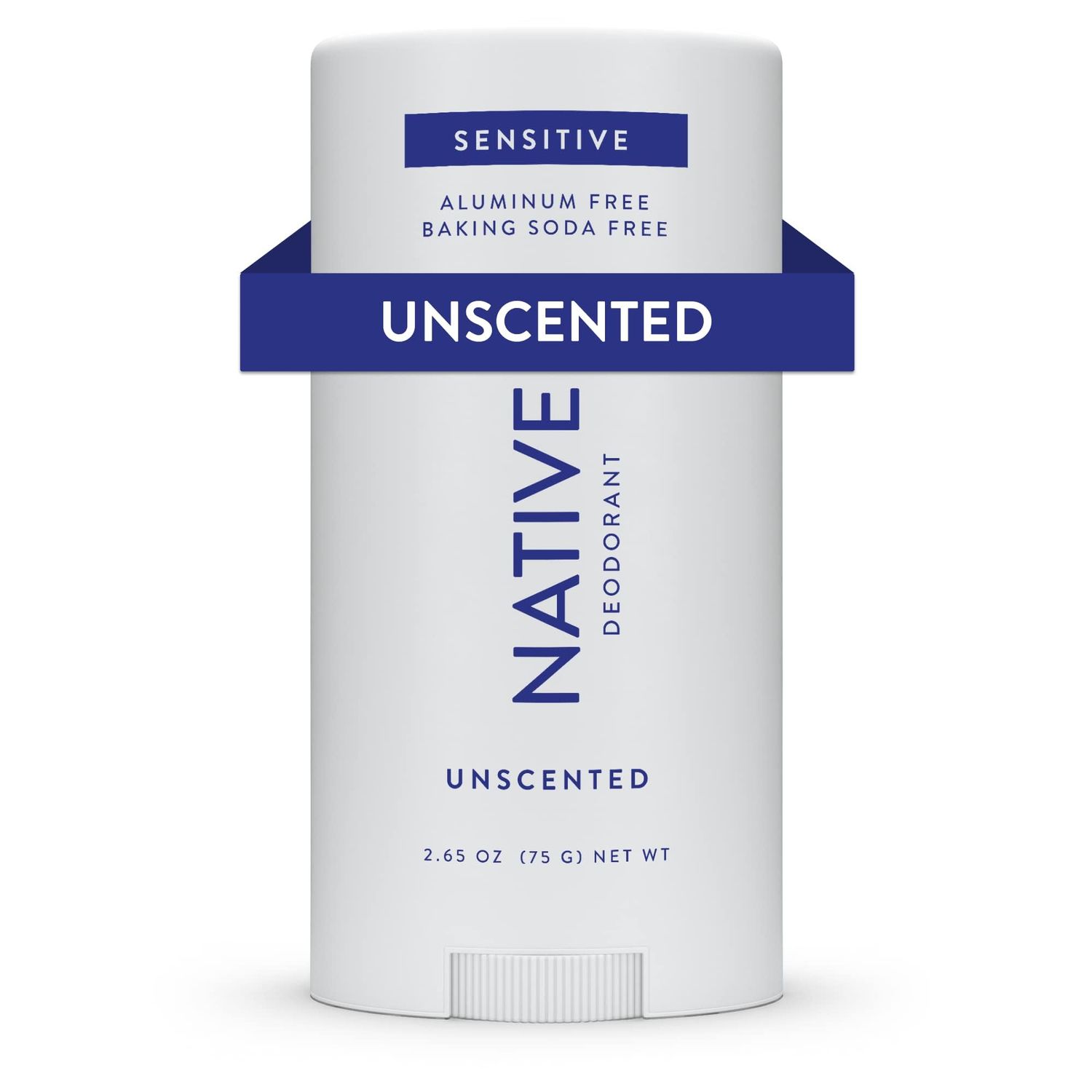 Native Sensitive Deodorant Contains Naturally Derived Ingredients, 72 Hour Odor Control Deodorant for Women Men, Aluminum Free with Baking Soda, Coconut Oil and Shea Butter, Unscented